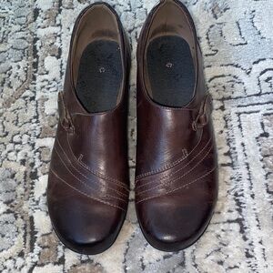 Dansko Dark Brown Leather Loafers